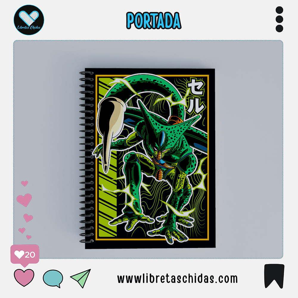 Libreta de Cell Dragon Ball Z